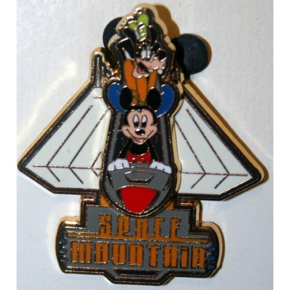 WDW - Space Mountain - Slider - Mickey Mouse & Goofy